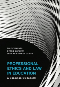 Book cover: Professional Ethics and Law in Education