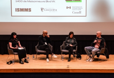 Photo of the panel: Nykkie Lugosi, Nelson Varas-Dias, Leila Abdul-Rauf & Dan Butler