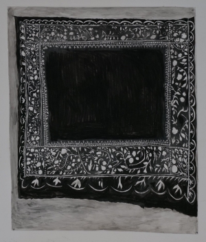 Image of "The body with two silk borders, 2022" by Jagdeep Raina