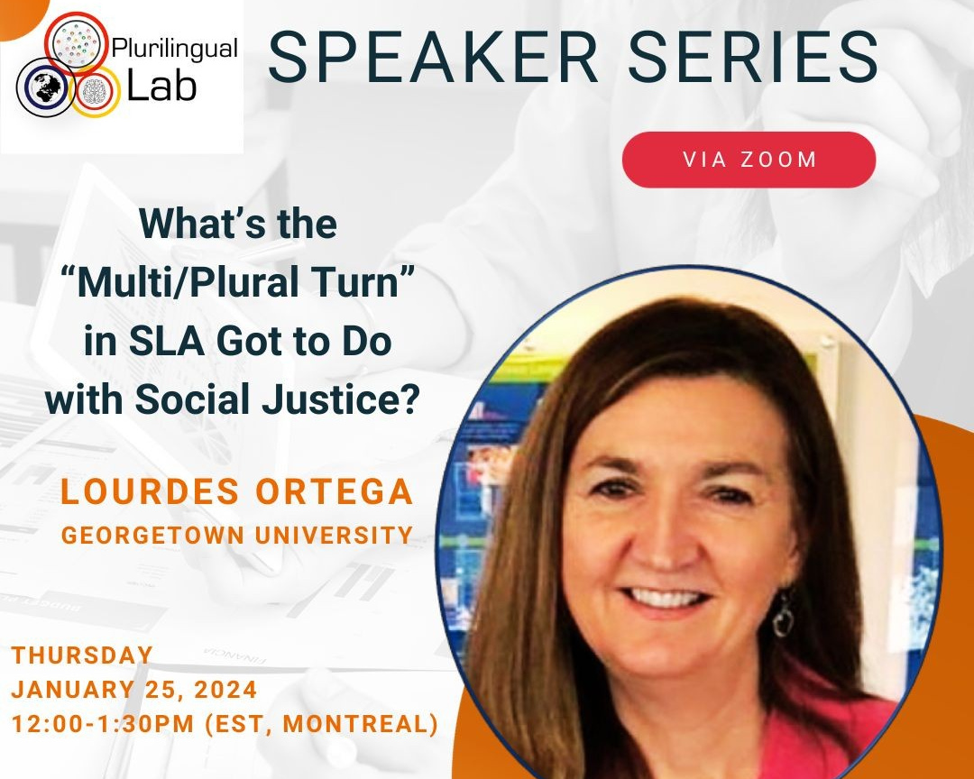 Lourdes Ortega speaks on social justice in plurilingual and multilingual education