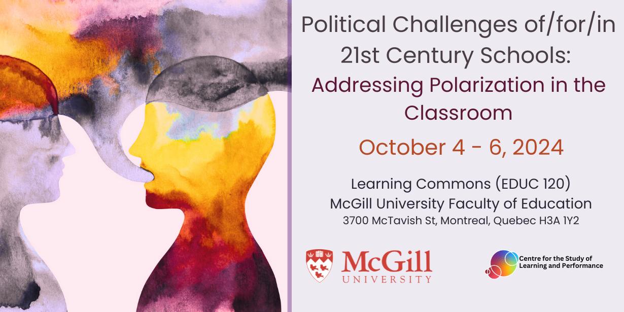 Banner graphic for Classroom Polarization conference Banner graphic for Classroom Polarization conference