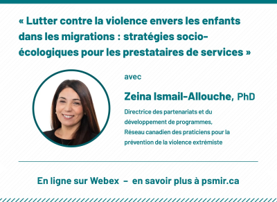 Poster for the webinar with Zeina Ismail-Allouche