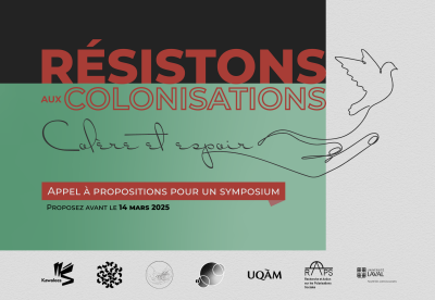 Affiche officiel de Résistons aux colonisations : Colère et espoir 