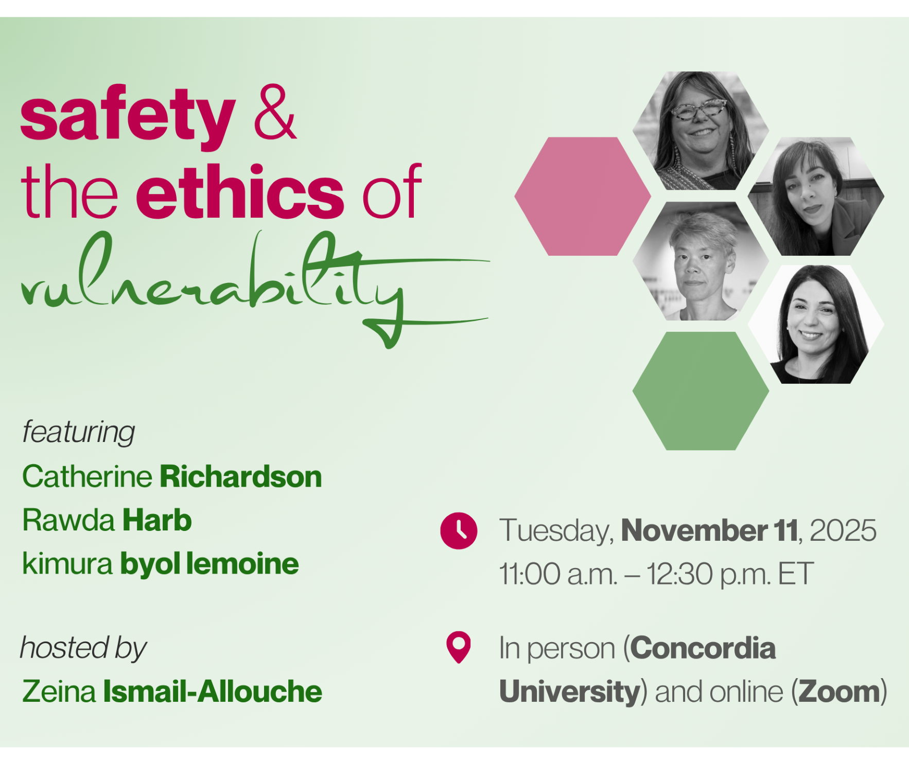 Safety and the Ethics of Vulnerability: Upcoming Unveiling Equity Workshop