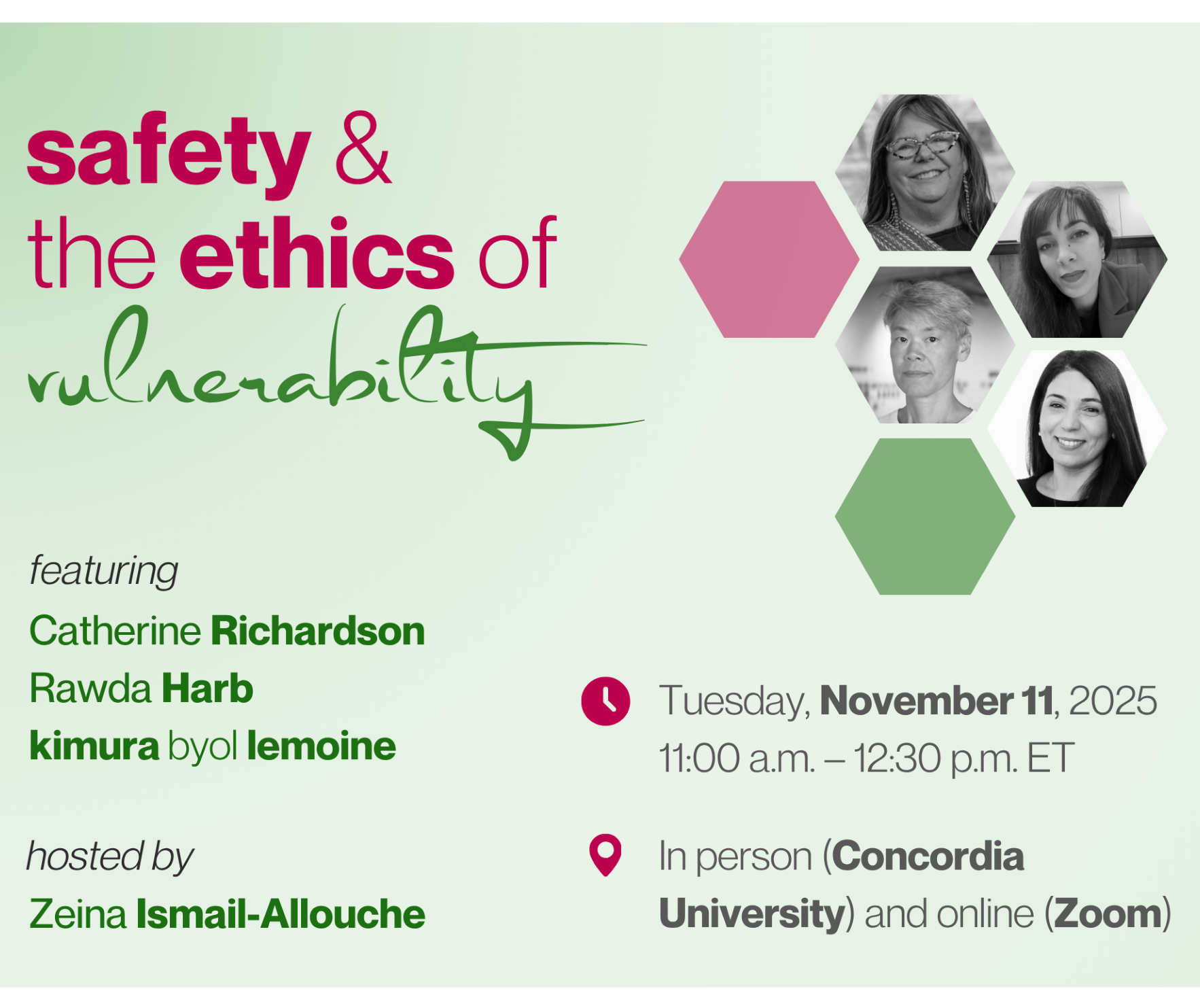 Safety and the Ethics of Vulnerability: Upcoming Unveiling Equity Workshop