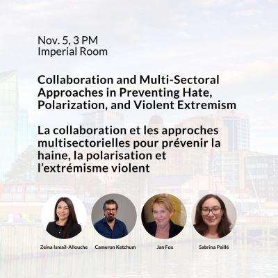 Graphic for the Canadian Centre for Safer Communities panel