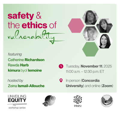 Graphic art for the Safety and Ethics of Vulnerability workshop