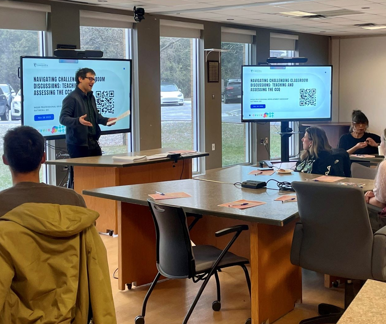 CSLP and partners deliver workshops on navigating controversial issues in polarized classrooms