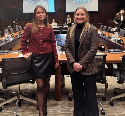 Léa Clermont-Dion with Jacqueline Neapole