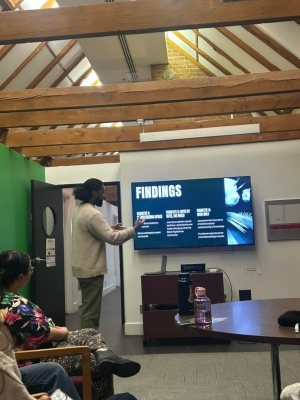 Zack Mullone reporting his findings