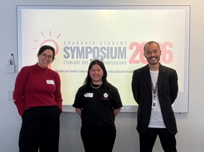 Photo of Adèle Aubin, Britney Vu, and Vitor Yano