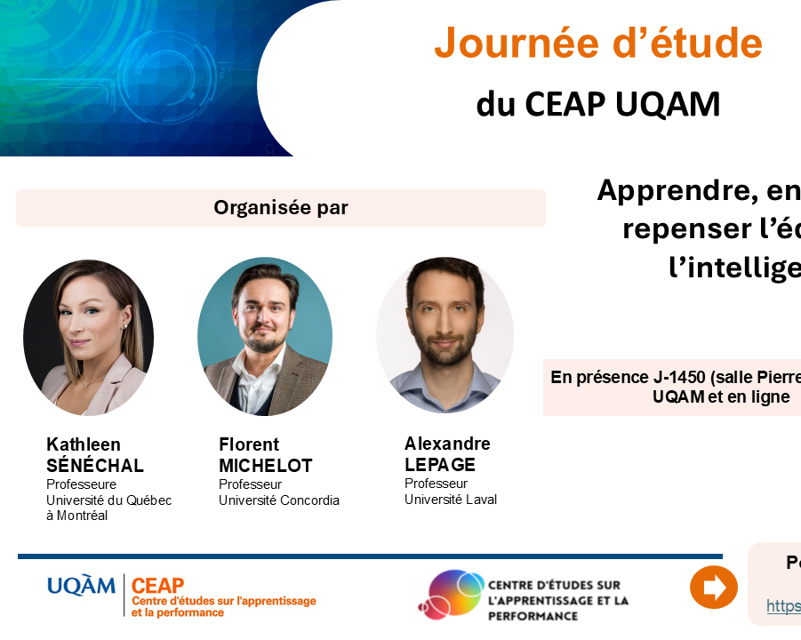 Registrations open for CEAP-UQAM conference on AI and Education