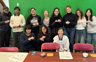 Photo of participants with their confections