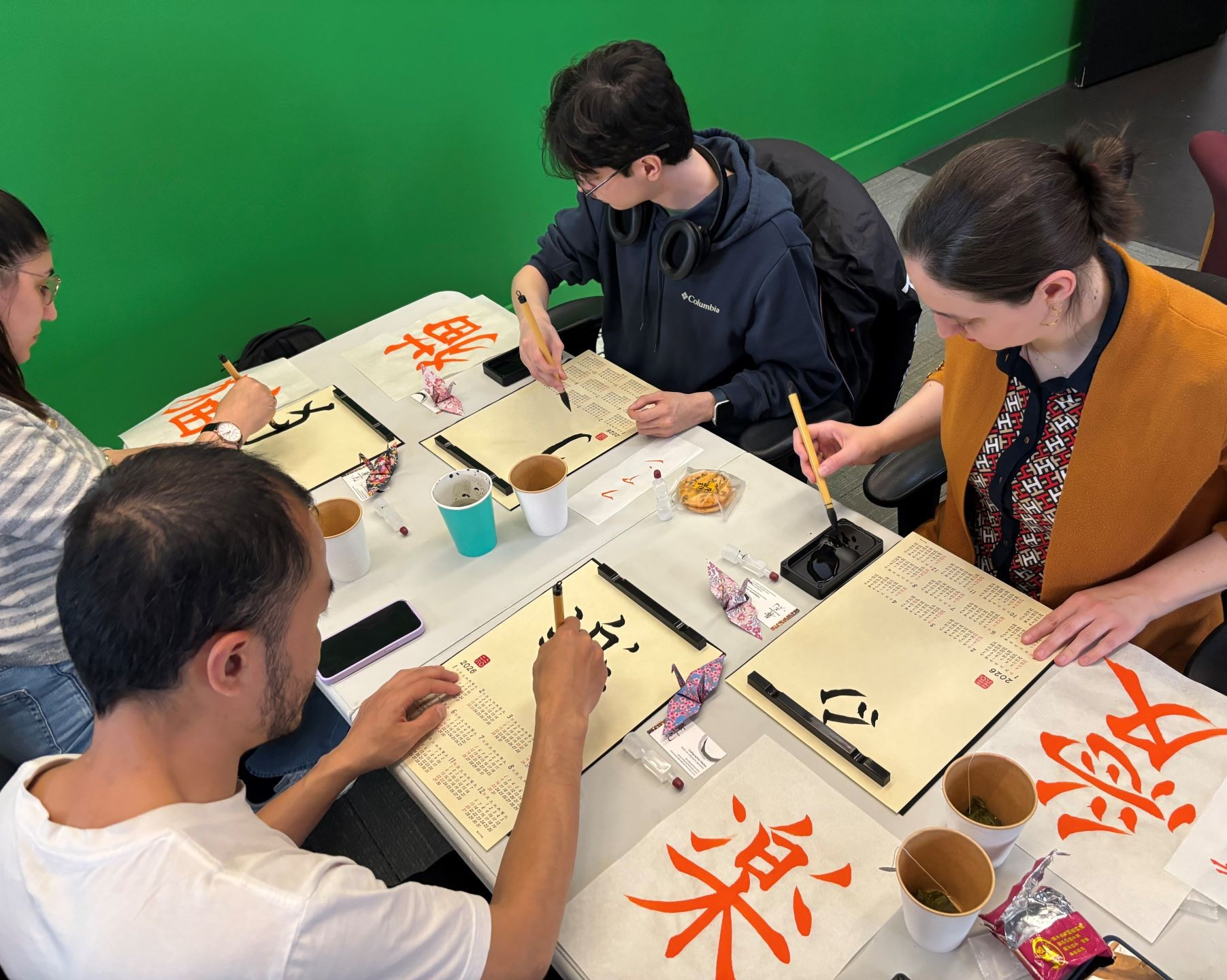 Engaging in Meditative Practice - Japanese Calligraphy