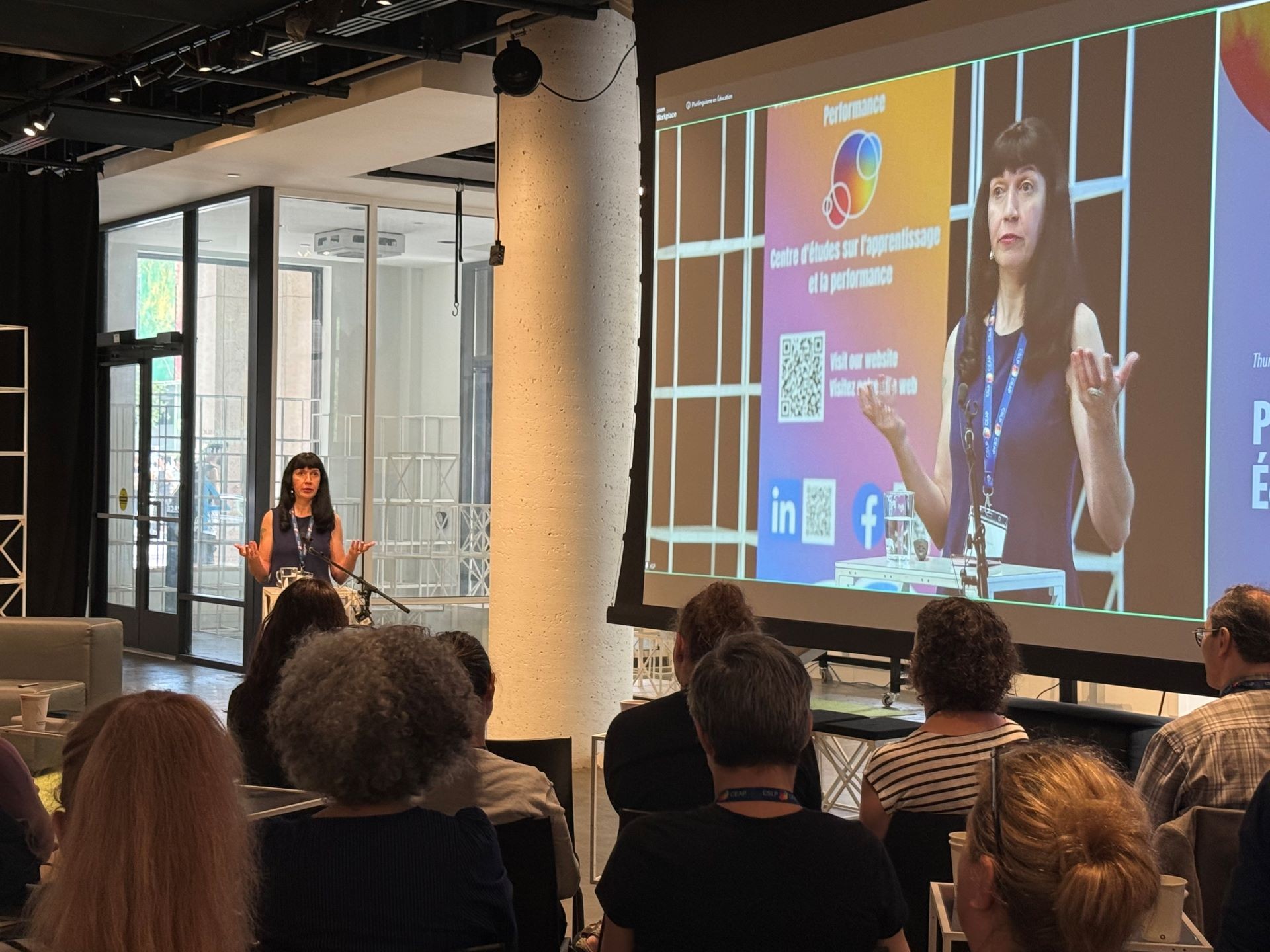 Photo of Angelica Galante presenting