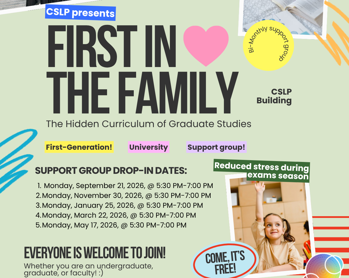 First in the Family creates a space to talk about the hidden curriculum of graduate studies