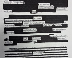 Erasure poetry as inquiry and resistance: EmpowerGrad workshop explores educational policy through creative expression