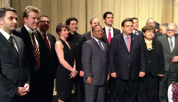 MIGS commemorates the Armenian Genocide at the Montreal City Hall kyle matthews denis coderre