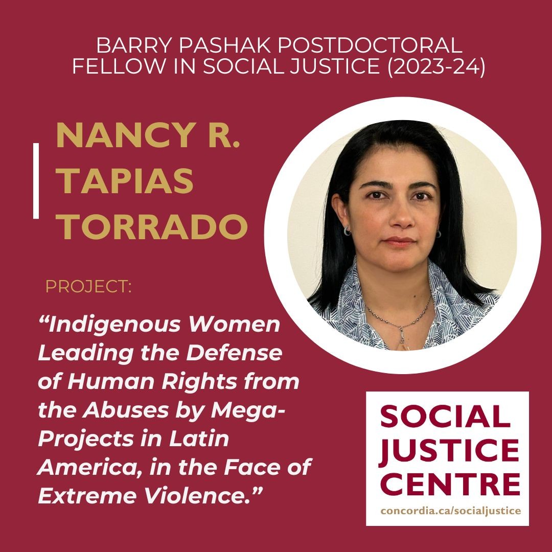 Nancy R. Tapias Torrado is the 2023-24 Barry Pashak Postdoctoral Fellow in Social Justice