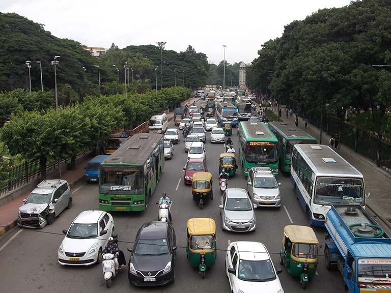 Congestion in Indian streets