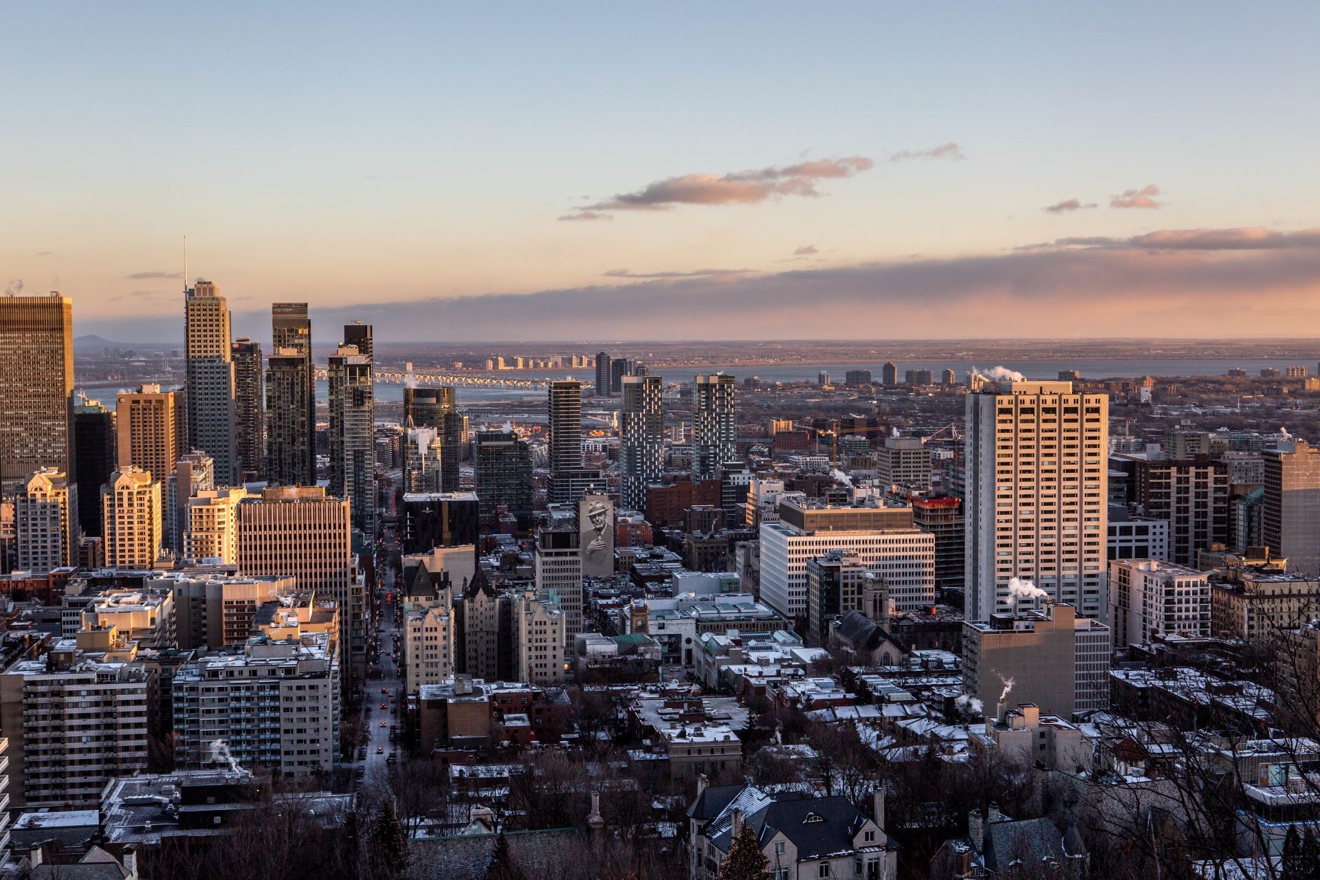 A view of downtown Montreal