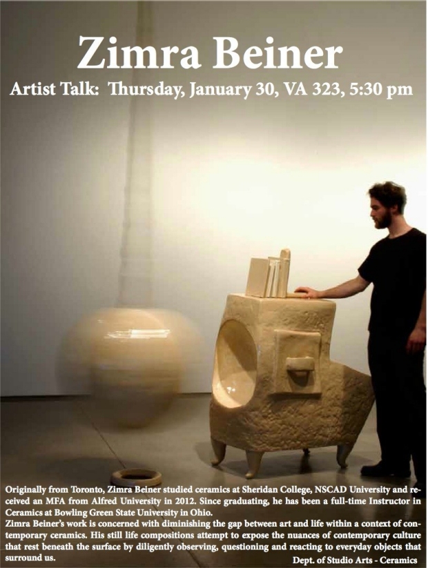 Ceramics Presents ZIMRA BEINER Concordia University