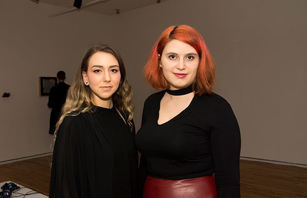 Wire Forest curators Diana Lazzaro and Valerie Bourdon 