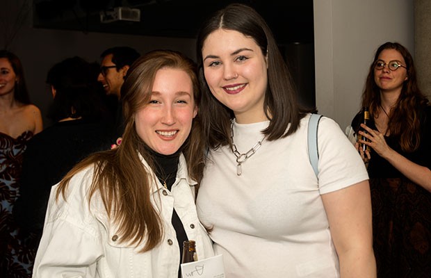 Jordan Beaulieu and Art Matters coordinator Christina Richer. Photo by Laura Mongollón