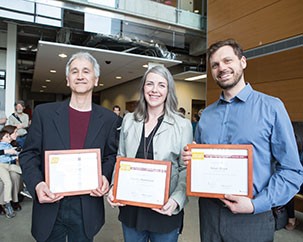 Three Fine Arts instructors earn Distinguished Teaching Awards