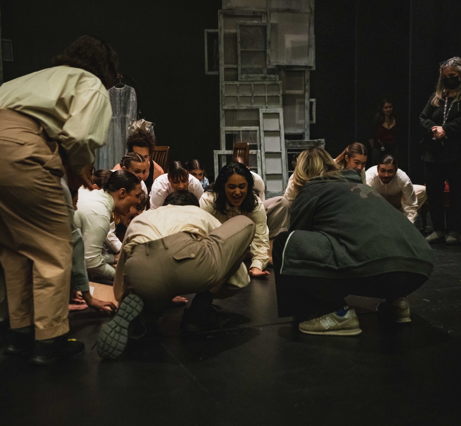 theatre students on stage