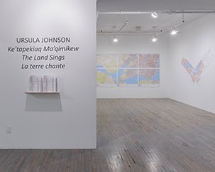 First Maurice Forget Internship student works on Ursula Johnson exhibition at SBC Gallery