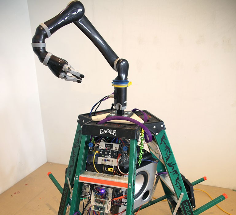 Colonisateur sonore – œuvre d’art numérique de Jean-Pierre Gauthier, exposée à la Conférence internationale sur la robotique et l’automatisation (ICRA) en mai 2019.
