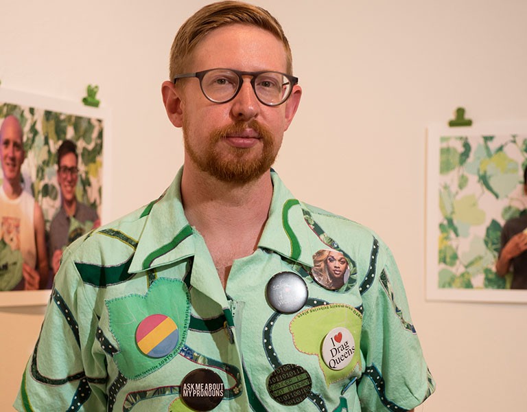 Associate professor Aaron McIntosh, Department of Studio Arts. Associate professor Aaron McIntosh, Department of Studio Arts.
