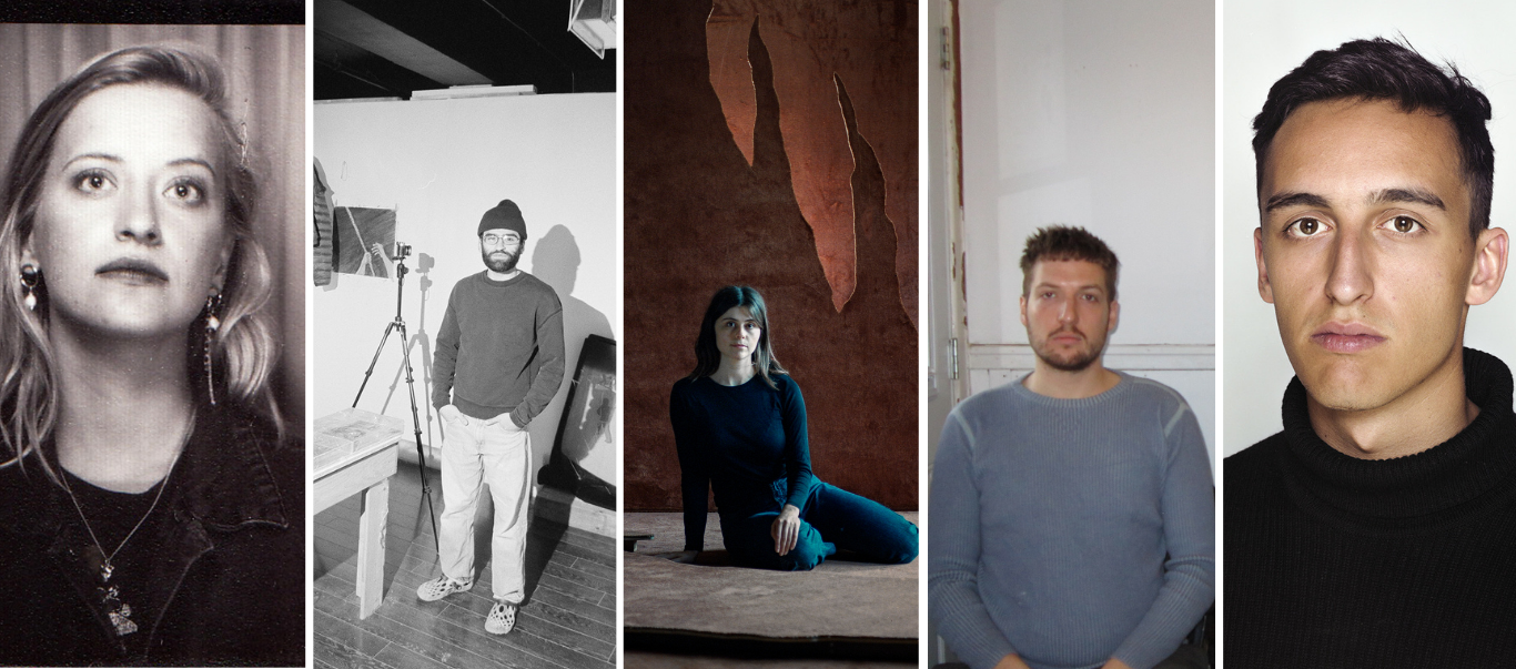 Portraits of five young artists 