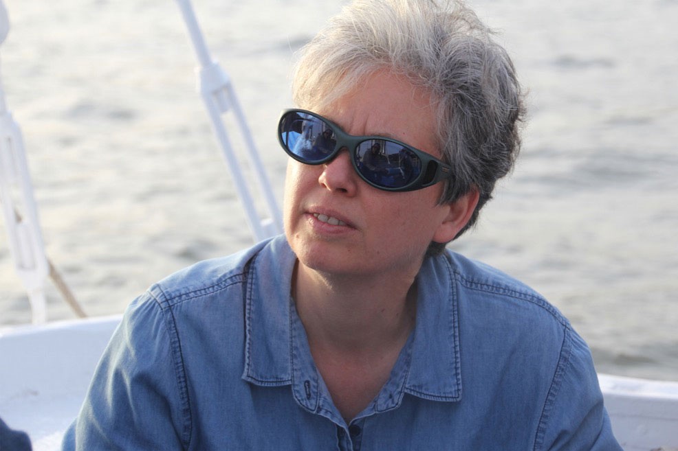 Assistant professor of film and media studies Terri Ginsberg, in Egypt, 2016. Photograph by Michael Singh. 