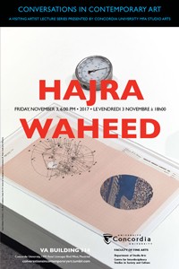 CICA Presents Hajra Waheed - Friday, November 3 at 6pm, VA-114