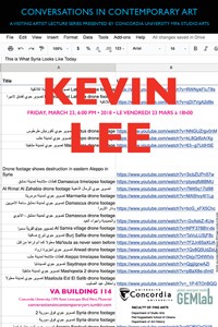 CICA Presents Kevin B. Lee - Friday, March 23 at 6pm, VA-114