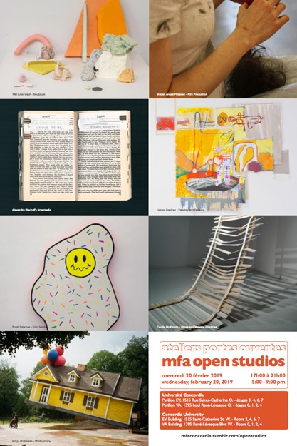 MFA OPEN STUDIOS! Feb. 20, 5-9 in the EV and VA Buildings