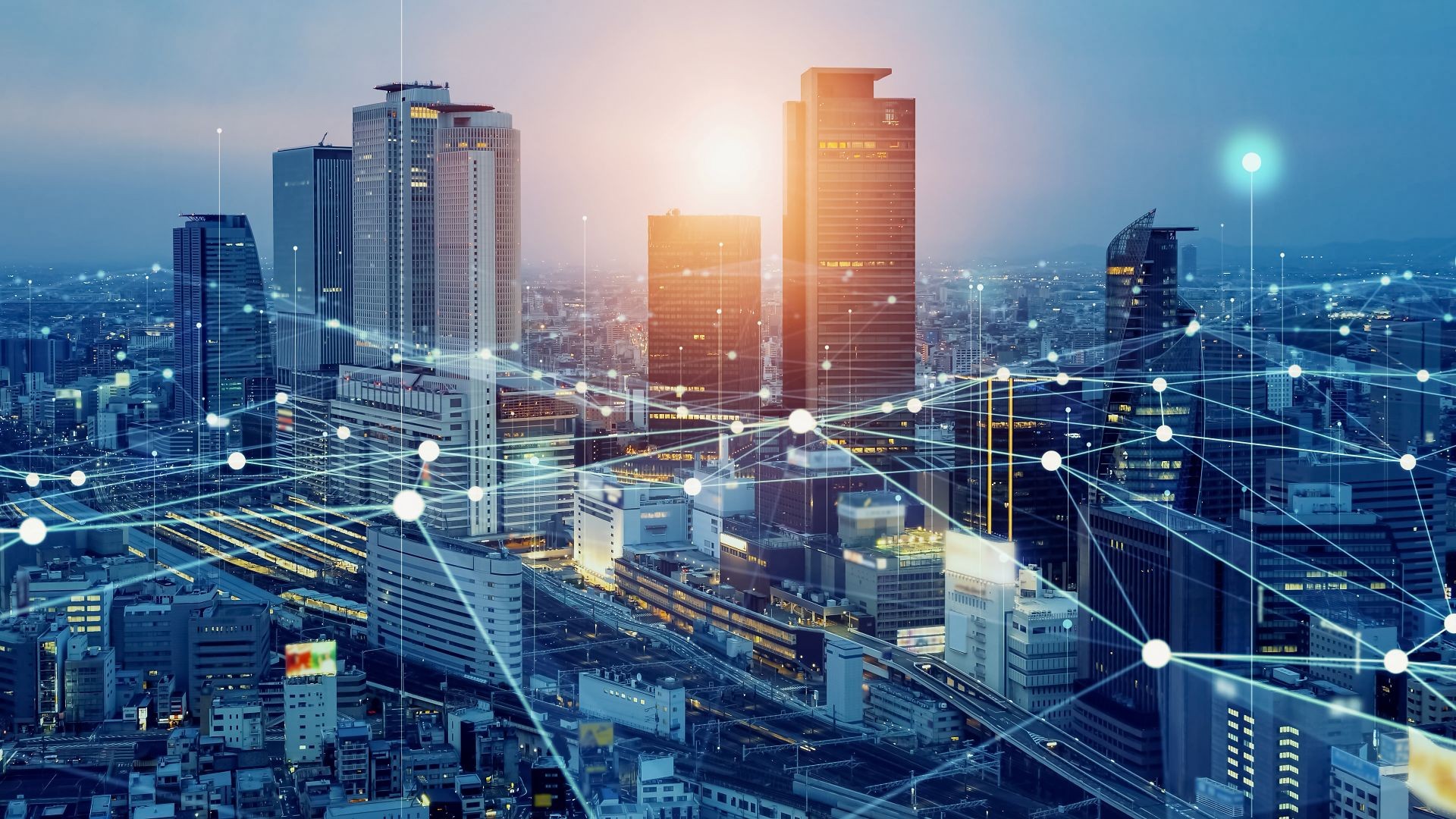 Illustration of a smart city