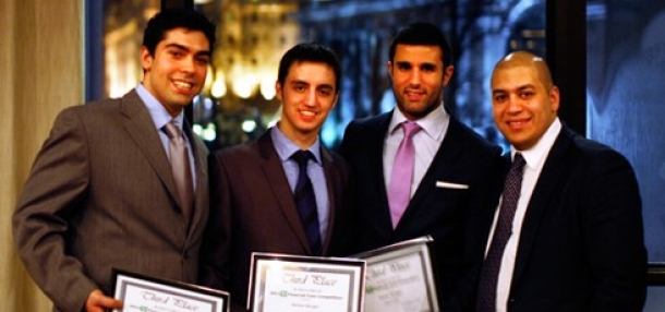Samer Balaghi, Michel Berger and Mathieu Milliand represented Concordia University’s John Molson School of Business (JMSB) at the TD Financial Case Competition hosted by University of Ottawa’s Telfer School of Management in 2012.