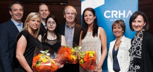 Alana des Coeurs, Isabella Matteo and Catherine Richard represented Concordia University’s John Molson School of Business (JMSB) at the Excalibur Tournament in Human Resources, held this year at the Hyatt Regency Montreal.