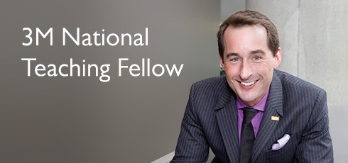 Jordan LeBel Presented With 3M National Teaching Fellowship