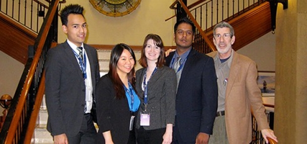 In 2013, Concordia University’s John Molson School of Business (JMSB) was represented by Chris Carpini, Chelsea Paquette and Raj Thayaparan at Case IT, an undergraduate information technology competition hosted by Simon Fraser University.