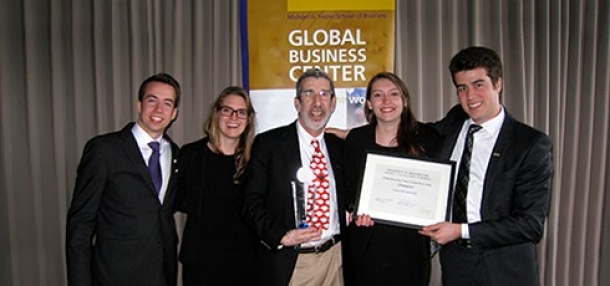 Photo left to right: Francis-Carl Belanger, Marie-Philipe Boucher, Mark Haber (coach) Valentine Vaillant, and Ludovic Jacques in 2013.