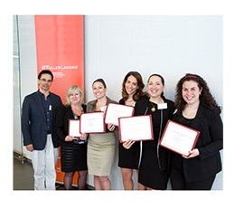 Also recognized at the ceremony were the winners of the Best Undergraduate Student Family Business Paper Award. Vicki Bourke, Agnes Katsouros, Daisy Niang, and Same Robin submitted an outstanding paper on the business Verti Store in 2013.