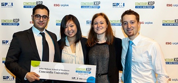 Photo left to right: Salar Molaei, Janet Kar, Marianne Springman and Michael Malo | Photo by Hugo Fortier-Topping in 2013