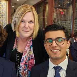 Andrea Bobkowicz with mentee Garv Bhandari.