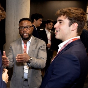 Chester Ntonifor with mentee Giovanni Di Nunzio.