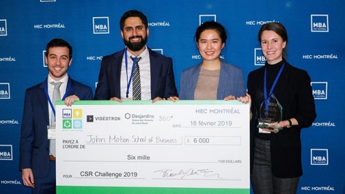 HEC February 2019 CSR Challenge 1st Place Winners