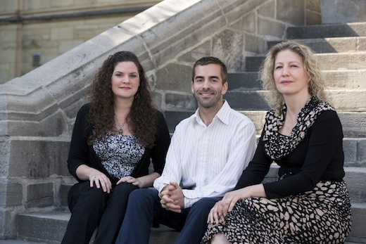 Concordia's new Banting fellows - from left to right, Monica Eileen Patterson, Jeff Scheible, Marie-Odile Richard | Photo by Concordia University